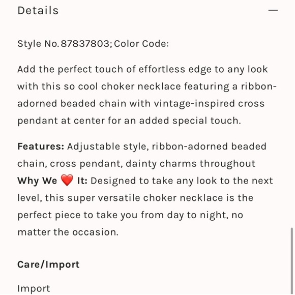 Free People Lola Cross Choker NWT in Black - Picture 5 of 5